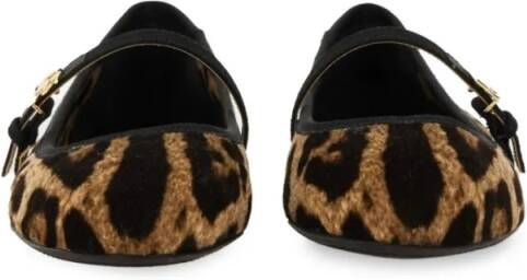 Dolce&Gabbana Velvet Ballerina in luipaardprint