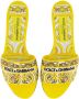 Dolce&Gabbana Sandalen Flat Tris Maiolica Mules in wit - Thumbnail 16