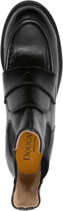 Doucal's Boots Closed Ankle Boots With Elastic Side Panels in zwart