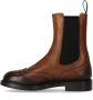 Doucal's Bruine Leren Chelsea Laars met Brogue Details Brown Dames - Thumbnail 3