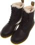 Dr Martens 1460 Faux Fur Lined Lace Up Boots Dr. Martens Zwart Dames - Thumbnail 10