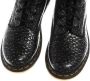 Dr Martens 1460 Wild Croc Leather Lace Up Boots Dr. Martens Zwart Dames - Thumbnail 7