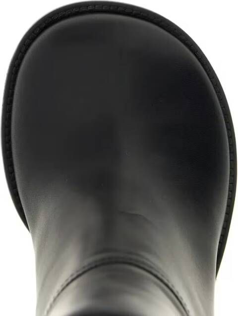 Dries Van Noten Boots Curved Wedge Heel Boots in zwart