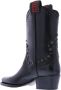 Dsquared2 Enkellaarzen Dames Flat Boot West Studs in zwart - Thumbnail 2