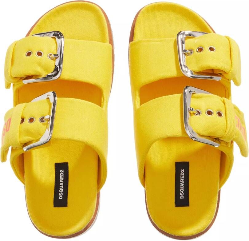 Dsquared2 Sandalen Womens Flat Sandals in geel