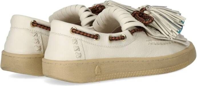 Elena Iachi Smash White Loafer in wit