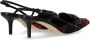 Elisabetta Franchi Hoge hakken Black And Red Tartan Slingback Pump in zwart - Thumbnail 4