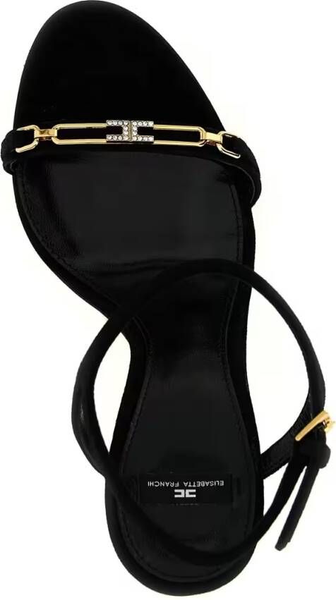 Elisabetta Franchi Sandalen Sculpture Heel Sandals in zwart