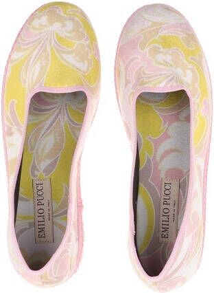 EMILIO PUCCI Espadrilles Ballerina Shoes Tropicana Baby in geel