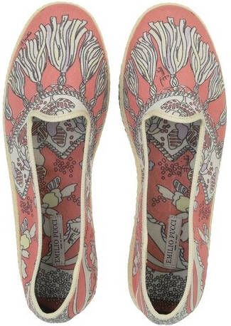 EMILIO PUCCI Espadrilles Rugiada Ballerina Shoes in koraal