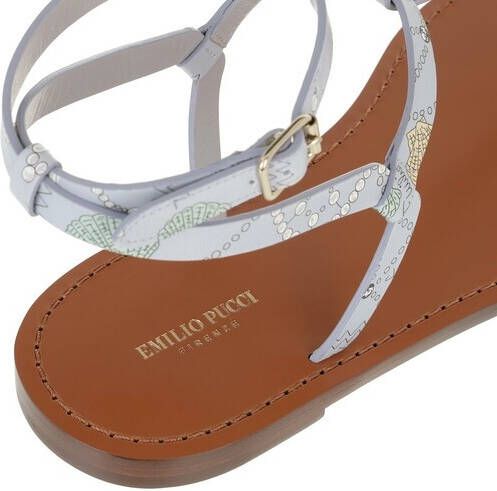 EMILIO PUCCI Sandalen Thongs Conchiglie Baby in grijs