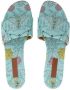 EMILIO PUCCI Slippers Mules Conchiglie Baby in blauw - Thumbnail 2