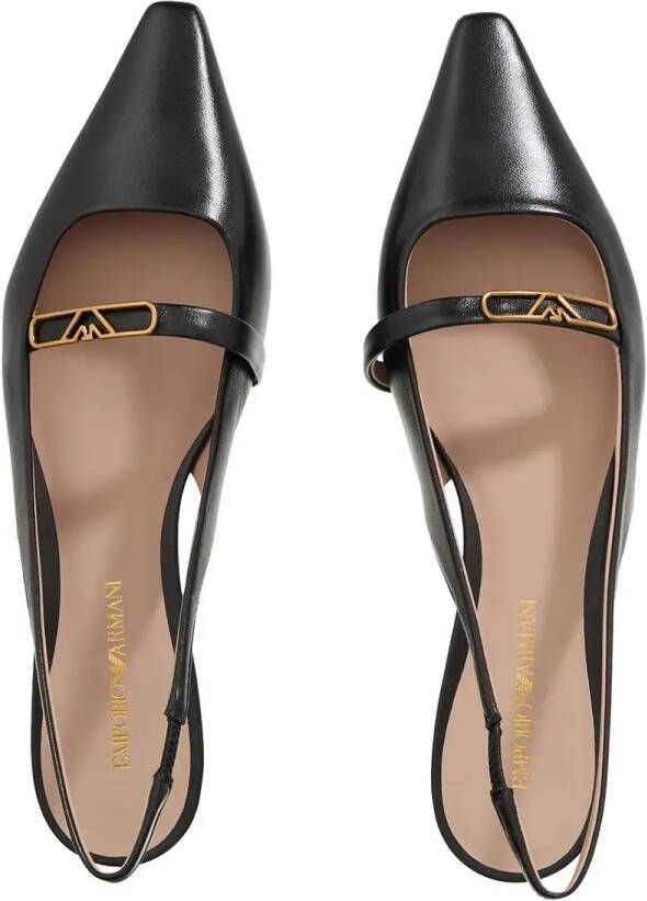 Emporio Armani Hera Ballet Flat in zwart