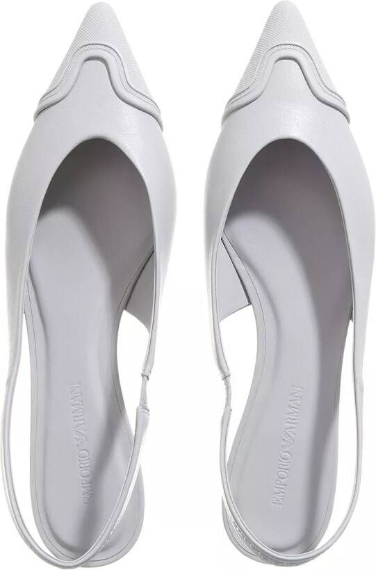 Emporio Armani Loafers & ballerina schoenen Ballet Flat in grijs