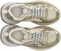 Emporio Armani Low-Top Sneakers Futuristic Gold And White Sneakers With Ea Logo in goud - Thumbnail 3