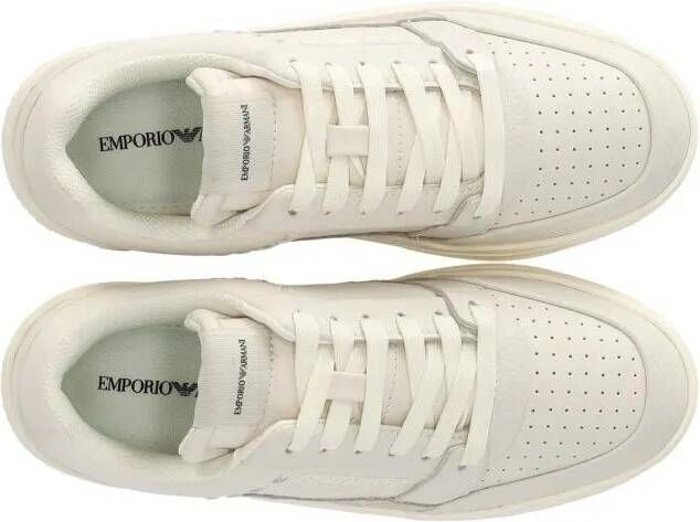 Emporio Armani Low-Top Sneakers Basket Ivory Sneaker in beige