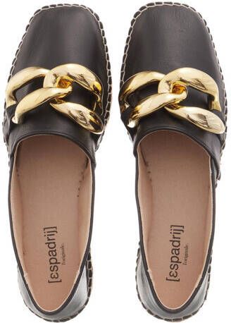 Espadrij l originale Loafers & ballerina schoenen Loafer Chain Cuir in zwart