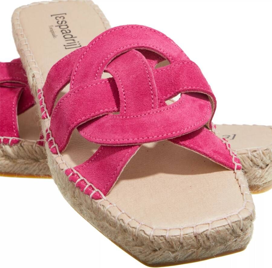 Espadrij l originale Sandalen Tours Velour in roze