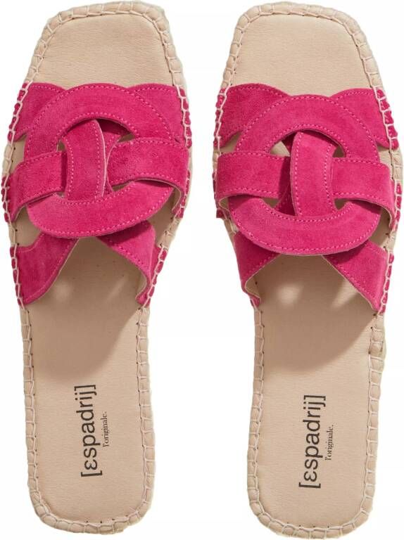 Espadrij l originale Sandalen Tours Velour in roze