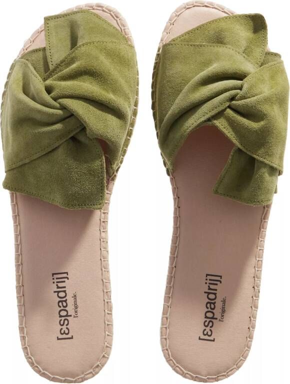 Espadrij l originale Slippers Plage Boucle in groen