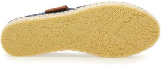 ETRO Denim Espadrilles in blauw