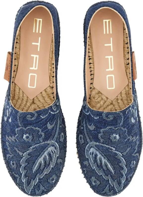 ETRO Denim Espadrilles in blauw