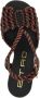 ETRO Sandalen Two-Tone Woven Fabric Sandals in zwart - Thumbnail 2