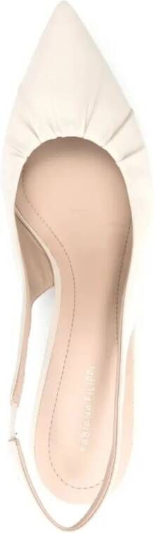 Fabiana Filippi Hoge hakken Pointed Toe Slingback Shoes in beige
