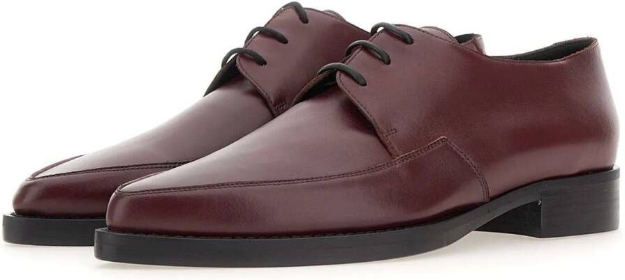 Fabiana Filippi Low-Top Sneakers Flat Shoes Bordeaux Red in rood