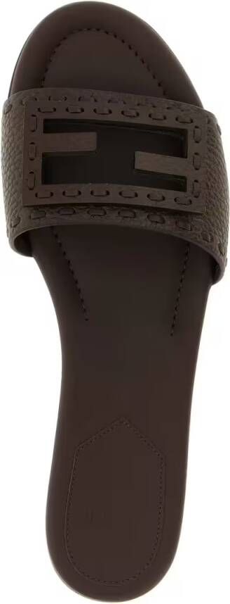 Fendi 'Baguette' Slides in zwart