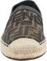 Fendi Espadrilles With Jacquard Ff Motif And Leather Acc in bruin - Thumbnail 4