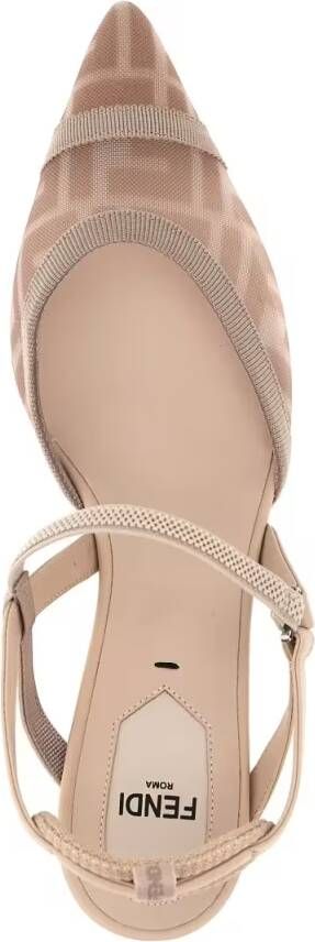Fendi Hoge hakken 'Colibrì Lite' Slingback in beige