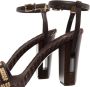Fendi Hoge hakken Delfina Raffia Sandles in bruin - Thumbnail 2