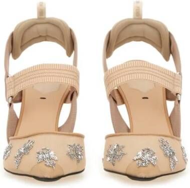 Fendi Hoge hakken "Hummingbird Lite" Slingback in beige