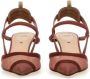 Fendi Hoge hakken "Hummingbird Lite" Slingback in rood - Thumbnail 2