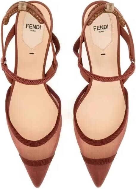 Fendi Hoge hakken "Hummingbird Lite" Slingback in rood