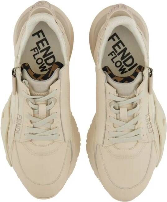Fendi Low-Top Sneakers " Flow" Sneaker in beige