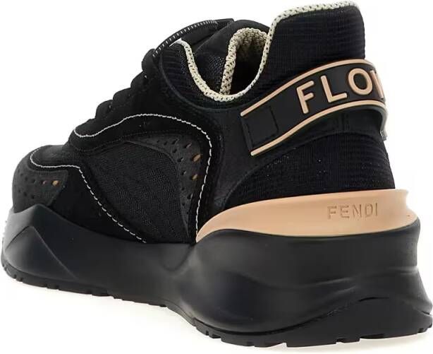 Fendi Low-Top Sneakers ' Flow' Sneakers in zwart