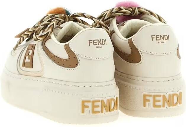 Fendi Low-Top Sneakers ' Match' Sneakers in beige