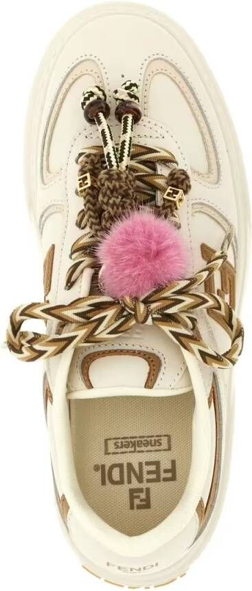 Fendi Low-Top Sneakers ' Match' Sneakers in beige