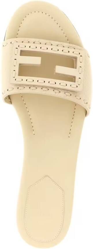 Fendi Sandalen 'Baguette' Slides in beige