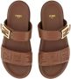 Fendi Sandalen "Feel" Slide Sandal in bruin - Thumbnail 4