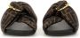Fendi Sandalen "Feel" Slide Sandal in bruin - Thumbnail 2