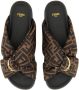Fendi Sandalen "Feel" Slide Sandal in bruin - Thumbnail 3