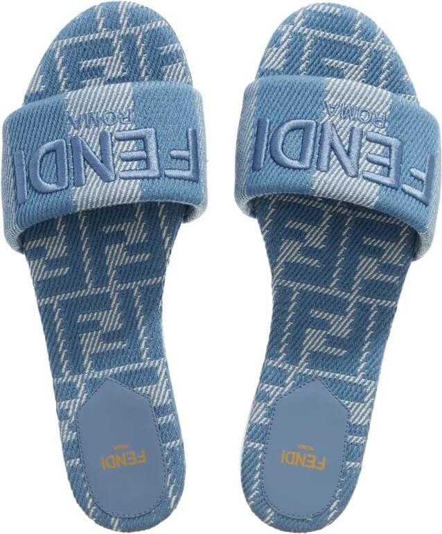 Fendi Sandalen Slide Shoes in blauw
