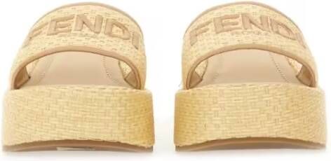 Fendi Sandalen " Sunshine" Flatform Slide Sandal in beige