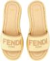 Fendi Sandalen " Sunshine" Flatform Slide Sandal in beige - Thumbnail 3