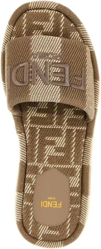 Fendi Sandalen ' Sunshine' Slides in bruin