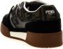 Fendi Stoffen lage sneakers met suède inzetstukken - Thumbnail 4