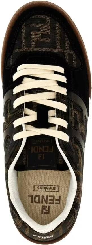 Fendi Sneakers Low Top Match Sneaker in zwart